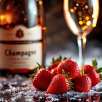 Champagne Strawberry Soy Wax Candle