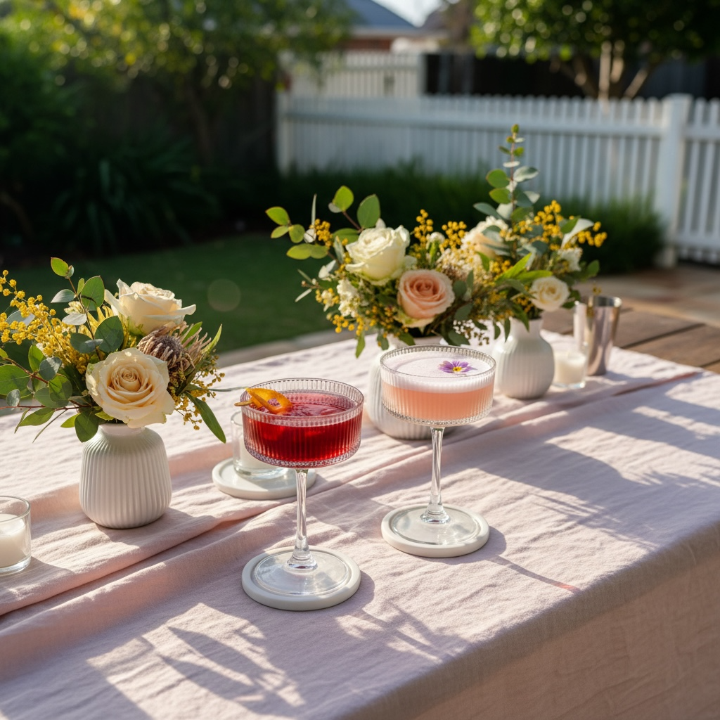 Ribbed Coupe Cocktail Glasses
