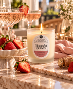 Champagne Strawberry Soy Wax Candle